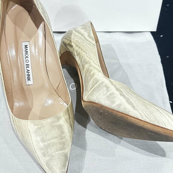 Manolo Blahnik BB 90 Patent pump size 39.5 - Picture 2 of 5